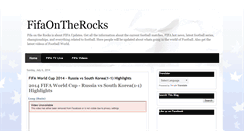 Desktop Screenshot of fifaontherocks.com